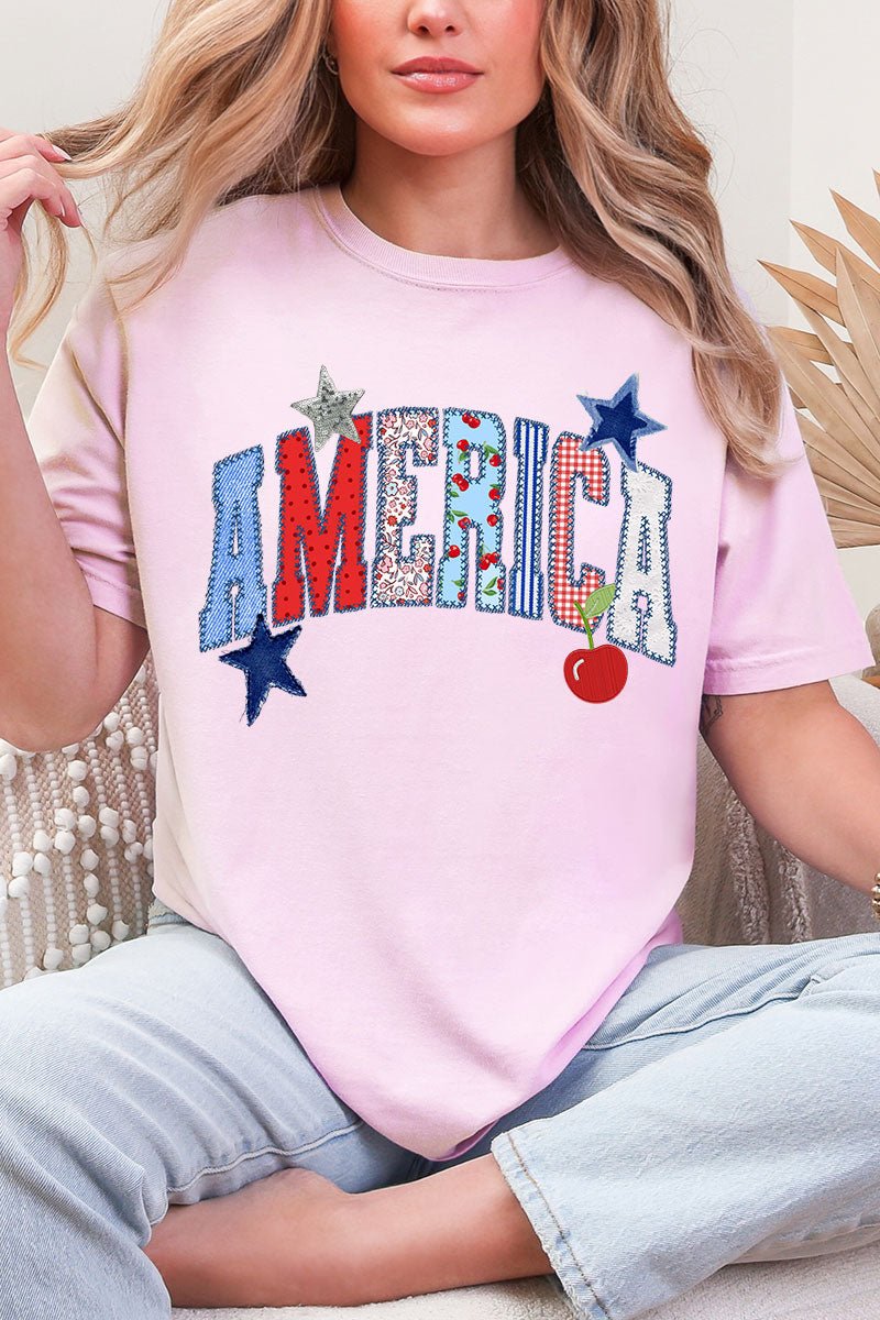 America Stitched In Tradition Comfort Colors Adult Ring - Spun Cotton Tee - Wholesale Accessory Market
