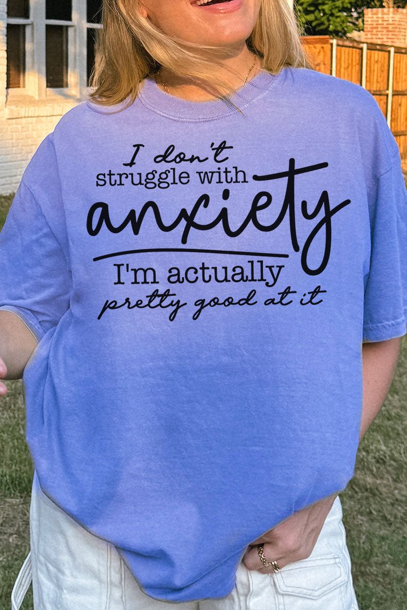 Anxiety Pro Comfort Colors Adult Ring - Spun Cotton Tee - Wholesale Accessory Market