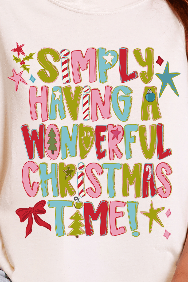 A Wonderful Christmas Time Comfort Colors Adult Ring - Spun Cotton Tee - Wholesale Accessory Market