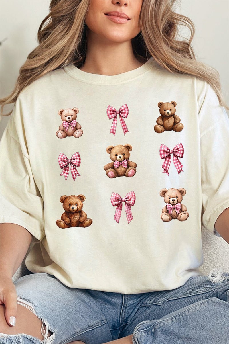 Bears And Bows Comfort Colors Adult Ring - Spun Cotton Tee - Wholesale Accessory Market