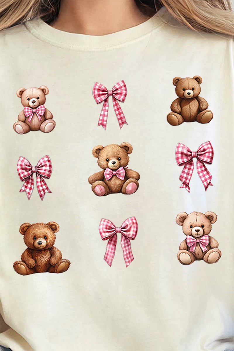 Bears And Bows Comfort Colors Adult Ring - Spun Cotton Tee - Wholesale Accessory Market
