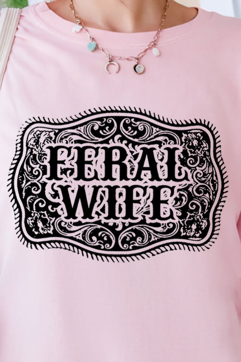 Belt Buckle Feral Wife Comfort Colors Adult Ring-Spun Cotton Tee - Wholesale Accessory Market