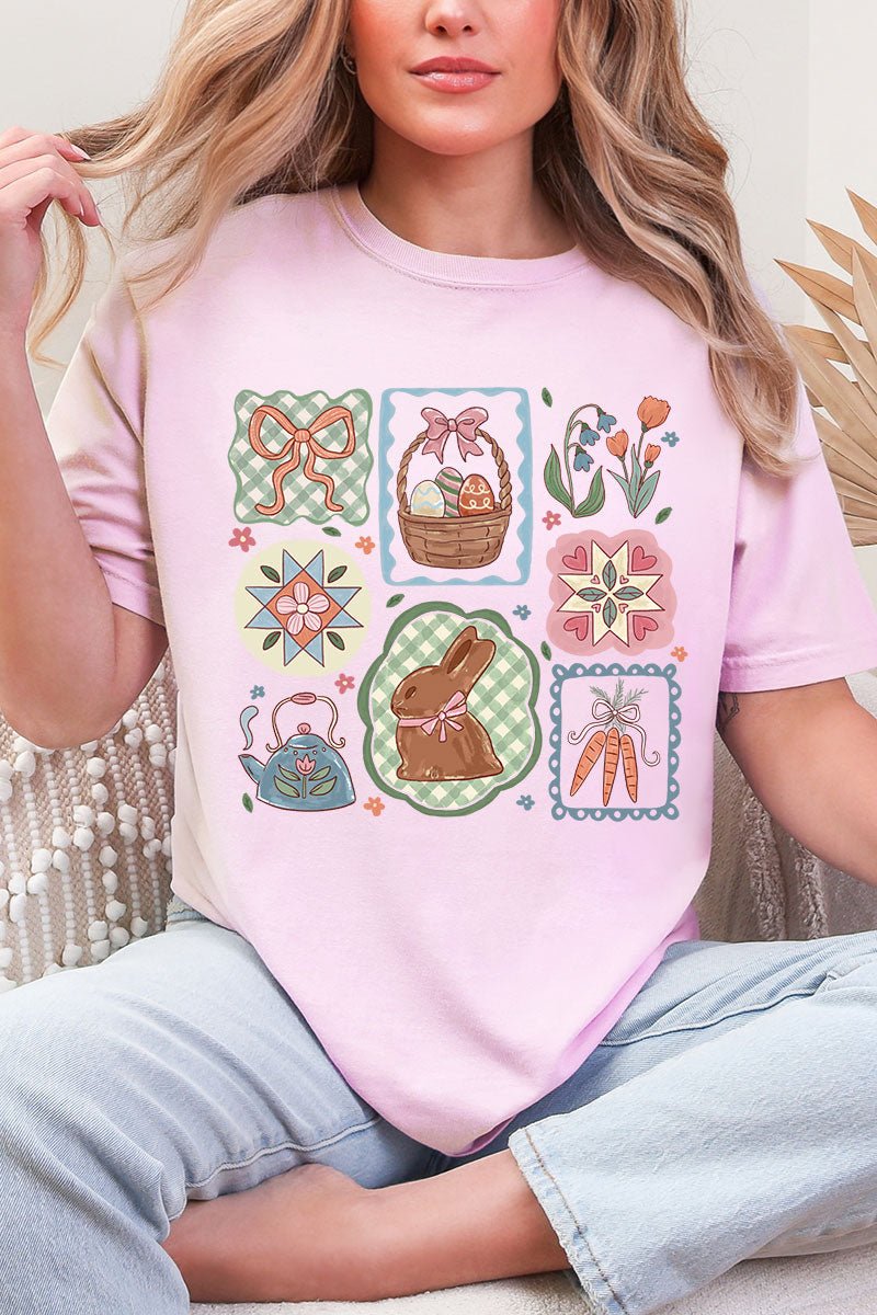 Blossom Bunny Patch Comfort Colors Adult Ring - Spun Cotton Tee - Wholesale Accessory Market
