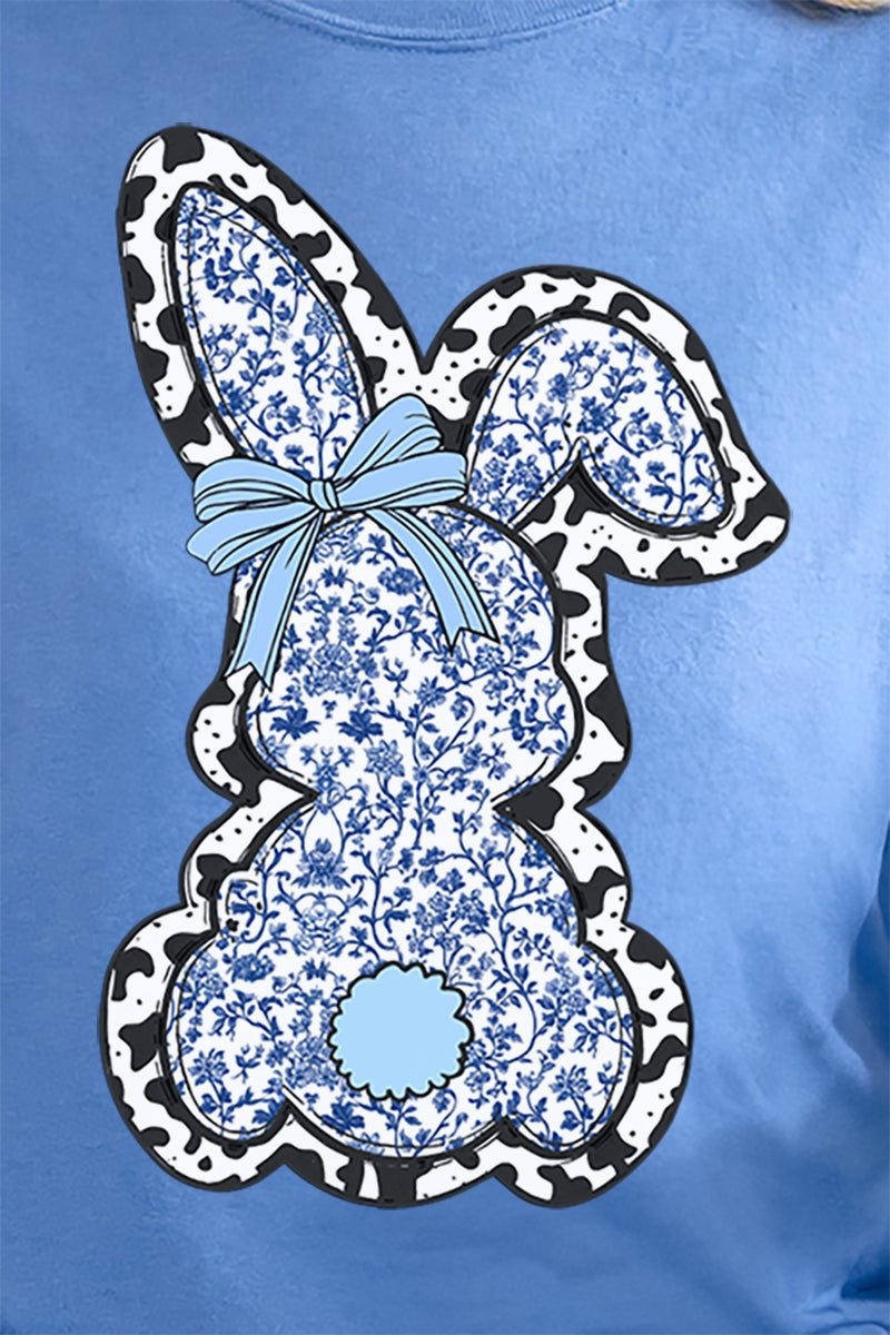 Blue Bunny Chinoiserie Comfort Colors Adult Ring - Spun Cotton Tee - Wholesale Accessory Market