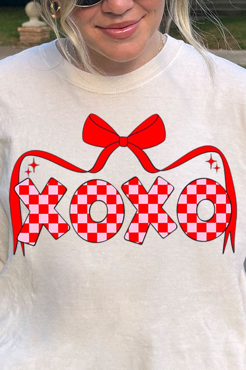 Bow And Kisses Comfort Colors Adult Ring - Spun Cotton Tee - Wholesale Accessory Market