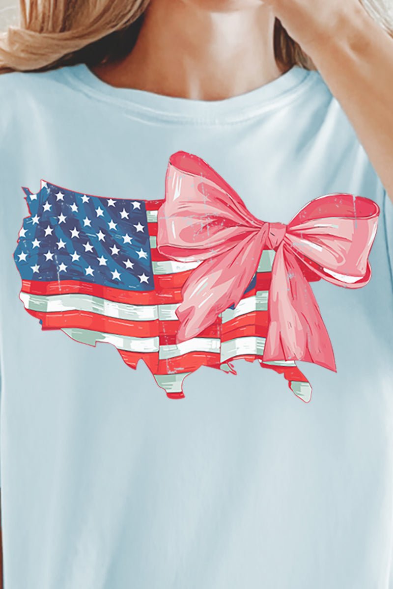 Bow - Tied America Comfort Colors Adult Ring - Spun Cotton Tee - Wholesale Accessory Market