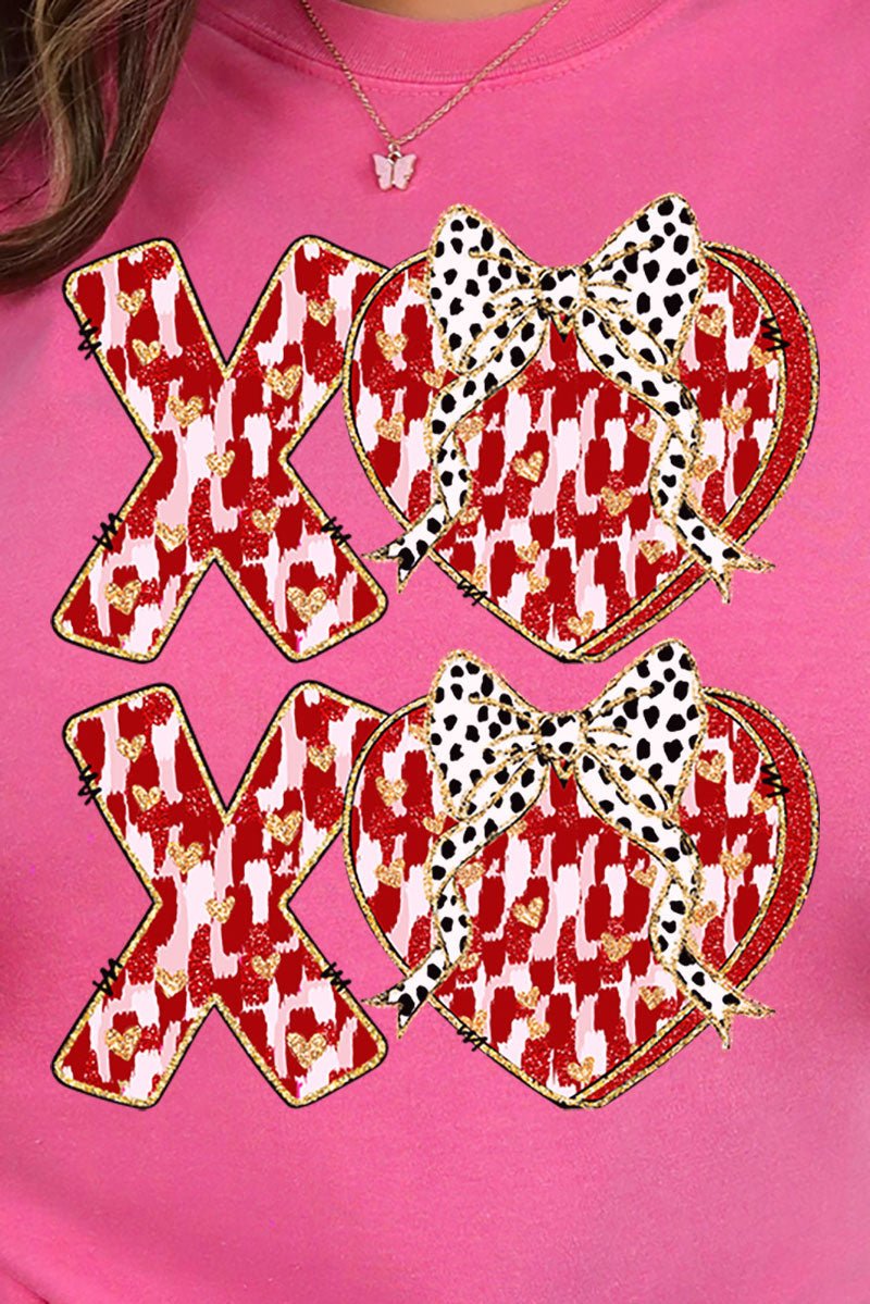 Brushed XOXO Love Comfort Colors Adult Ring - Spun Cotton Tee - Wholesale Accessory Market