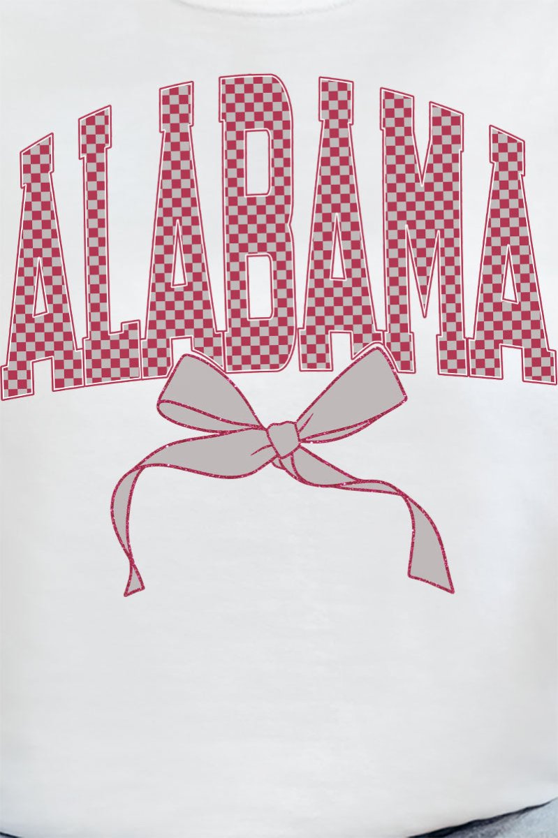 Checkered Coquette Alabama Comfort Colors Adult Ring - Spun Cotton Tee - Wholesale Accessory Market
