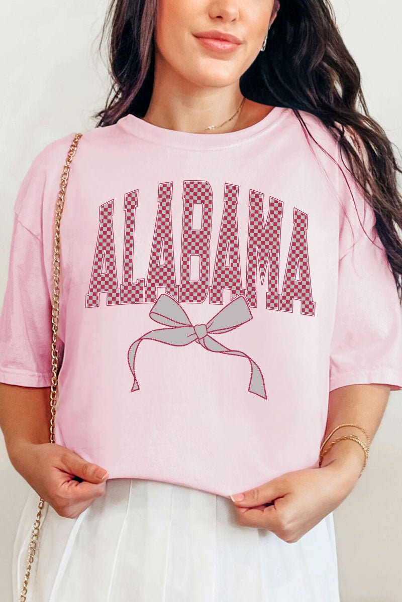 Checkered Coquette Alabama Comfort Colors Adult Ring - Spun Cotton Tee - Wholesale Accessory Market