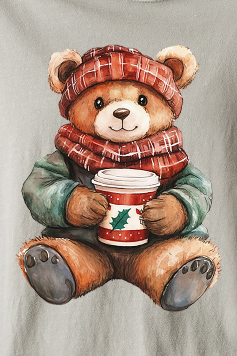 Christmas Wishes Bear Comfort Colors Adult Ring - Spun Cotton Tee - Wholesale Accessory Market
