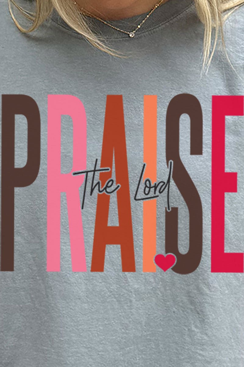 Colorblock Praise The Lord Comfort Colors Adult Ring - Spun Cotton Tee - Wholesale Accessory Market