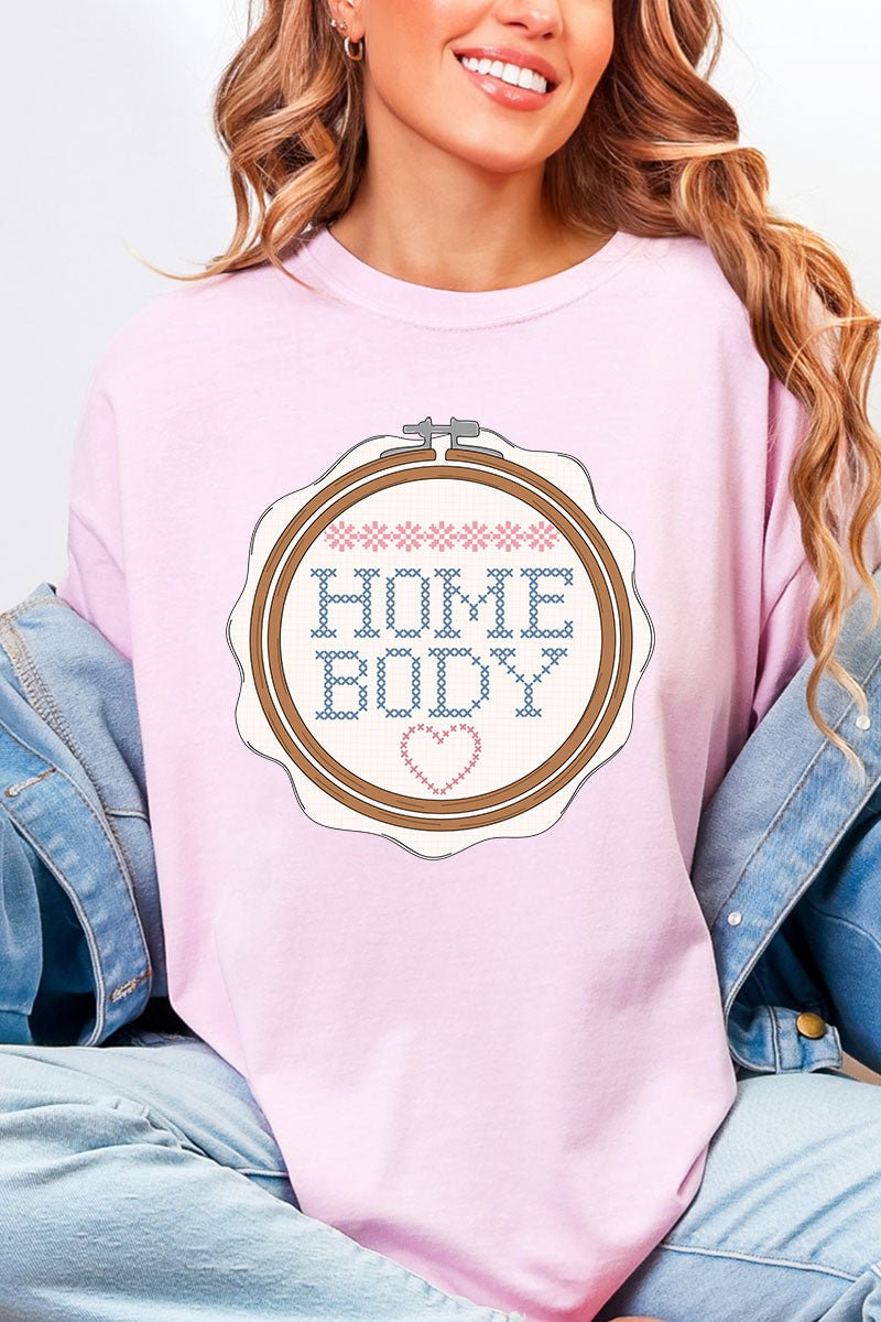 Cross Stitch Homebody Comfort Colors Adult Ring - Spun Cotton Tee - Wholesale Accessory Market