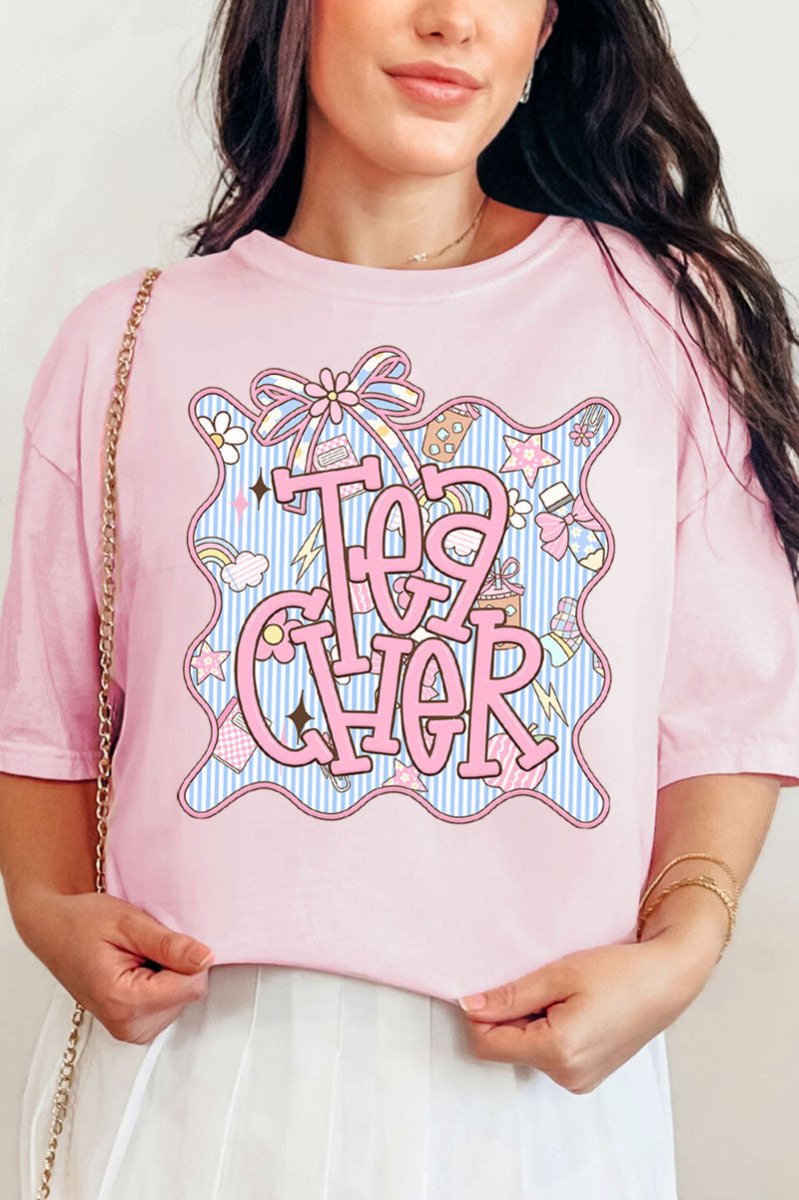 Doodle Frame Teacher Comfort Colors Adult Ring - Spun Cotton Tee - Wholesale Accessory Market