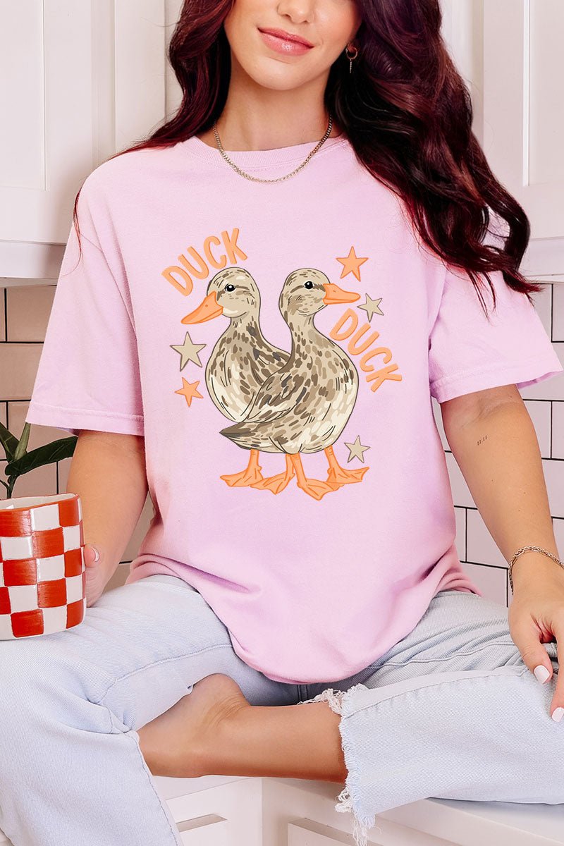 Duck Duck Goose Full Front & Back Design Comfort Colors Adult Ring - Spun Cotton Tee - Wholesale Accessory Market
