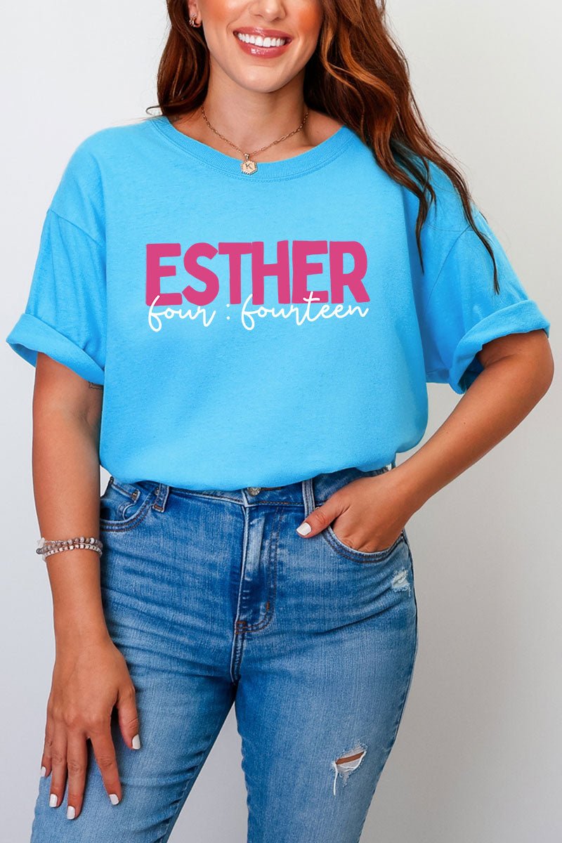 Esther Go Ahead Girl Full Front & Back Design Comfort Colors Adult Ring-Spun Cotton Tee - Wholesale Accessory Market