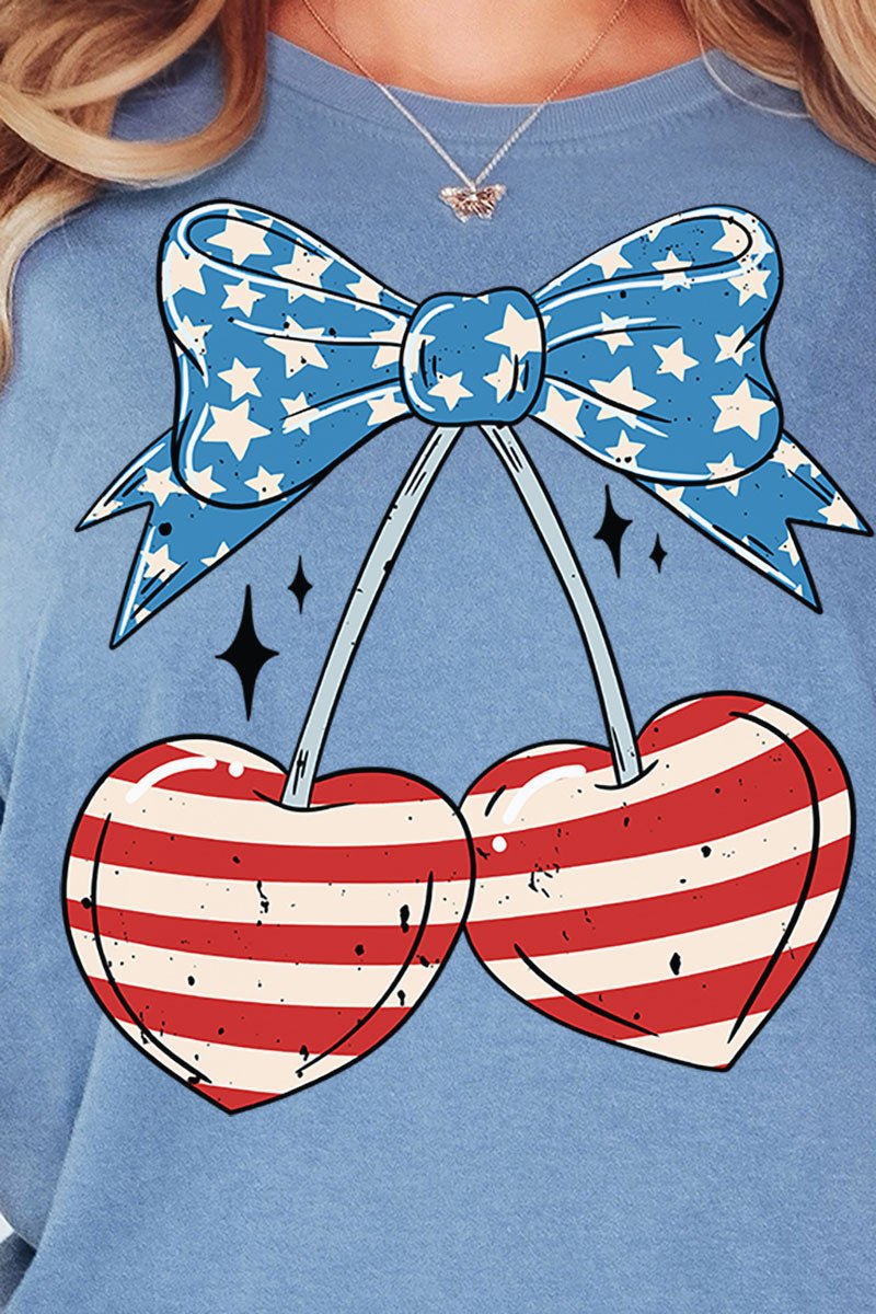 Freedom Cherries Comfort Colors Adult Ring - Spun Cotton Tee - Wholesale Accessory Market