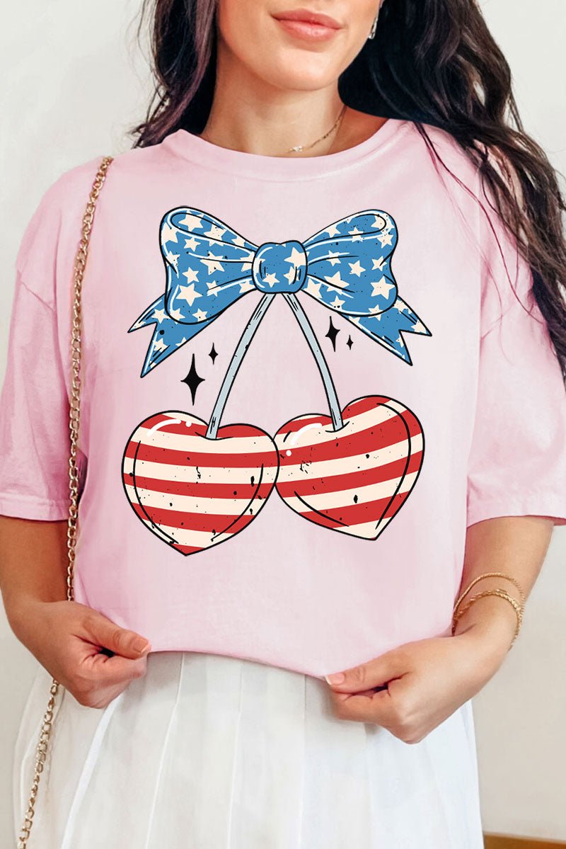 Freedom Cherries Comfort Colors Adult Ring - Spun Cotton Tee - Wholesale Accessory Market