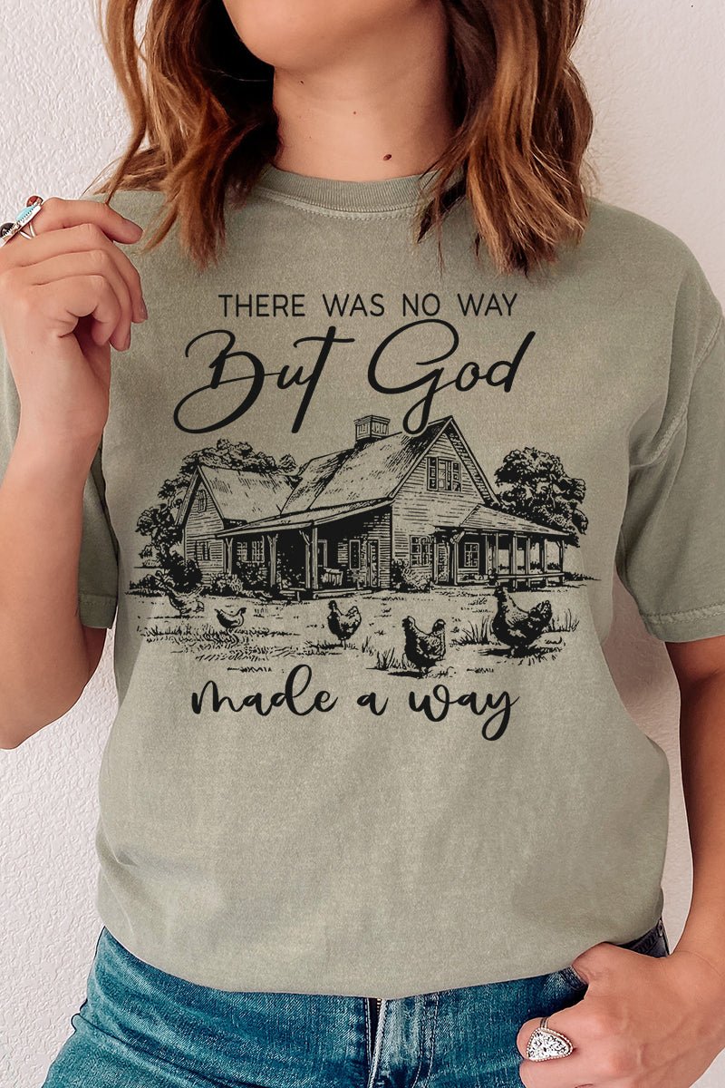 God Made A Way Comfort Colors Adult Ring - Spun Cotton Tee - Wholesale Accessory Market