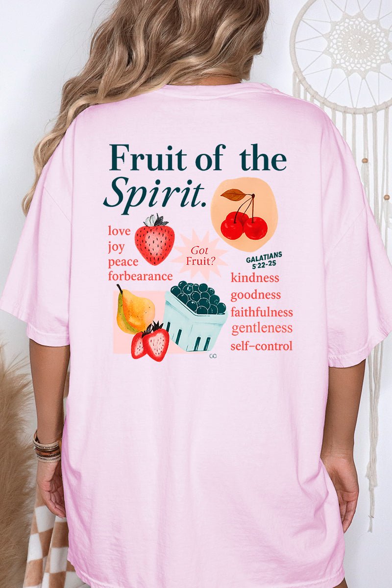 Got Fruit? Fruit Of The Spirit Front & Back Design Comfort Colors Adult Ring - Spun Cotton Tee - Wholesale Accessory Market