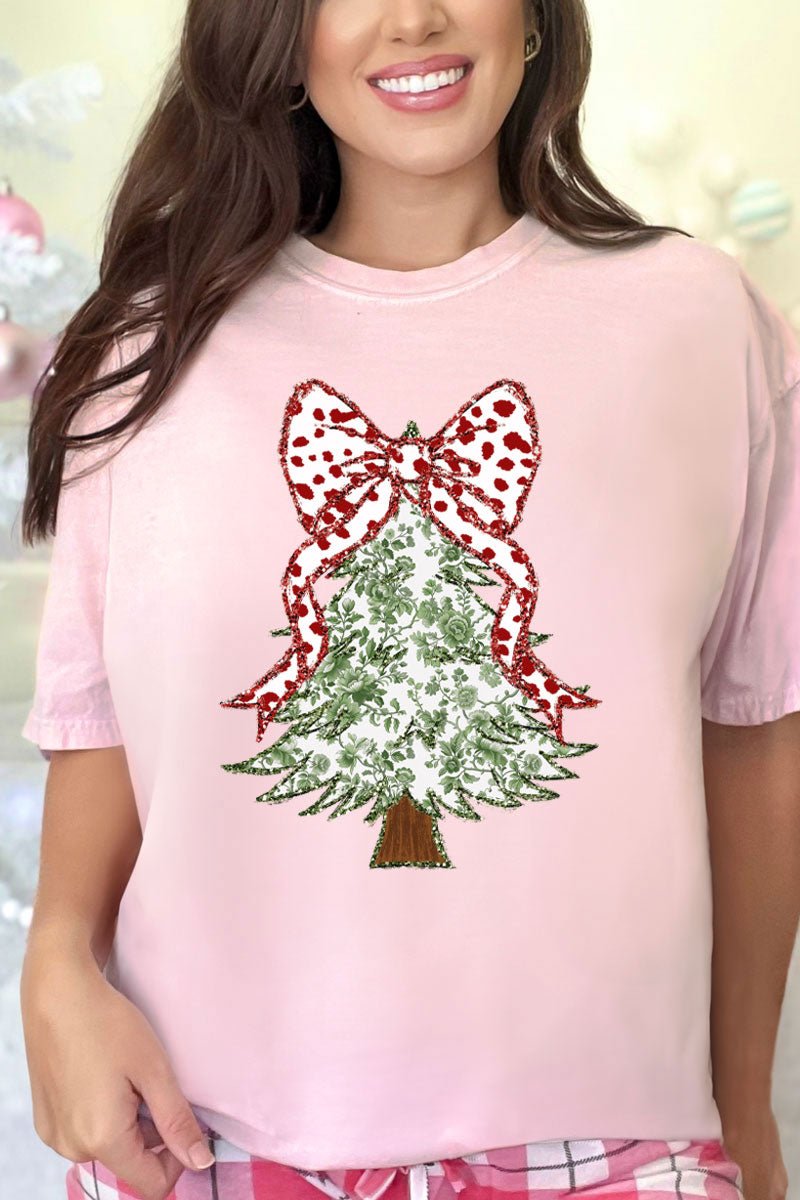 Green Chinoiserie Tree Comfort Colors Adult Ring - Spun Cotton Tee - Wholesale Accessory Market