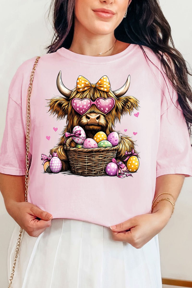 Highland Hops & Eggs Comfort Colors Adult Ring - Spun Cotton Tee - Wholesale Accessory Market