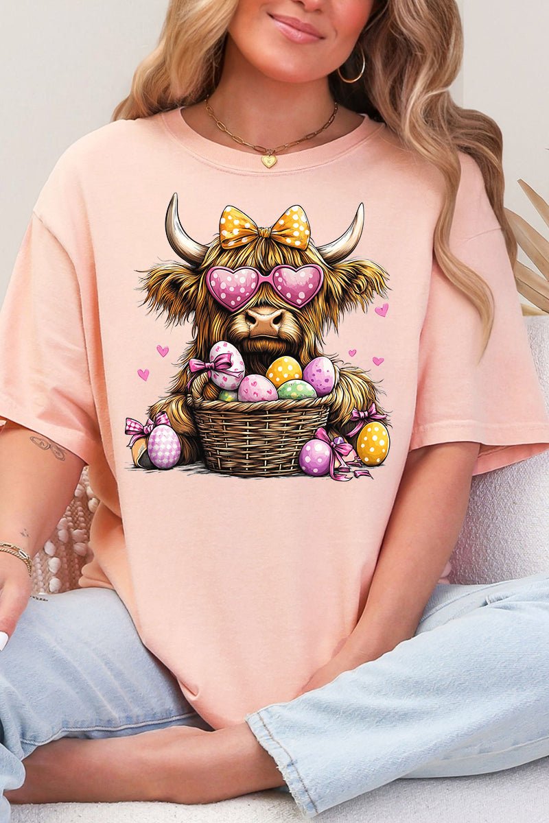 Highland Hops & Eggs Comfort Colors Adult Ring - Spun Cotton Tee - Wholesale Accessory Market