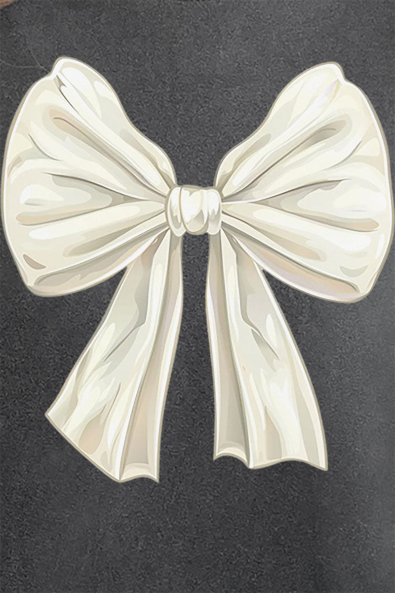 Ivory Coquette Bow Comfort Colors Adult Ring - Spun Cotton Tee - Wholesale Accessory Market