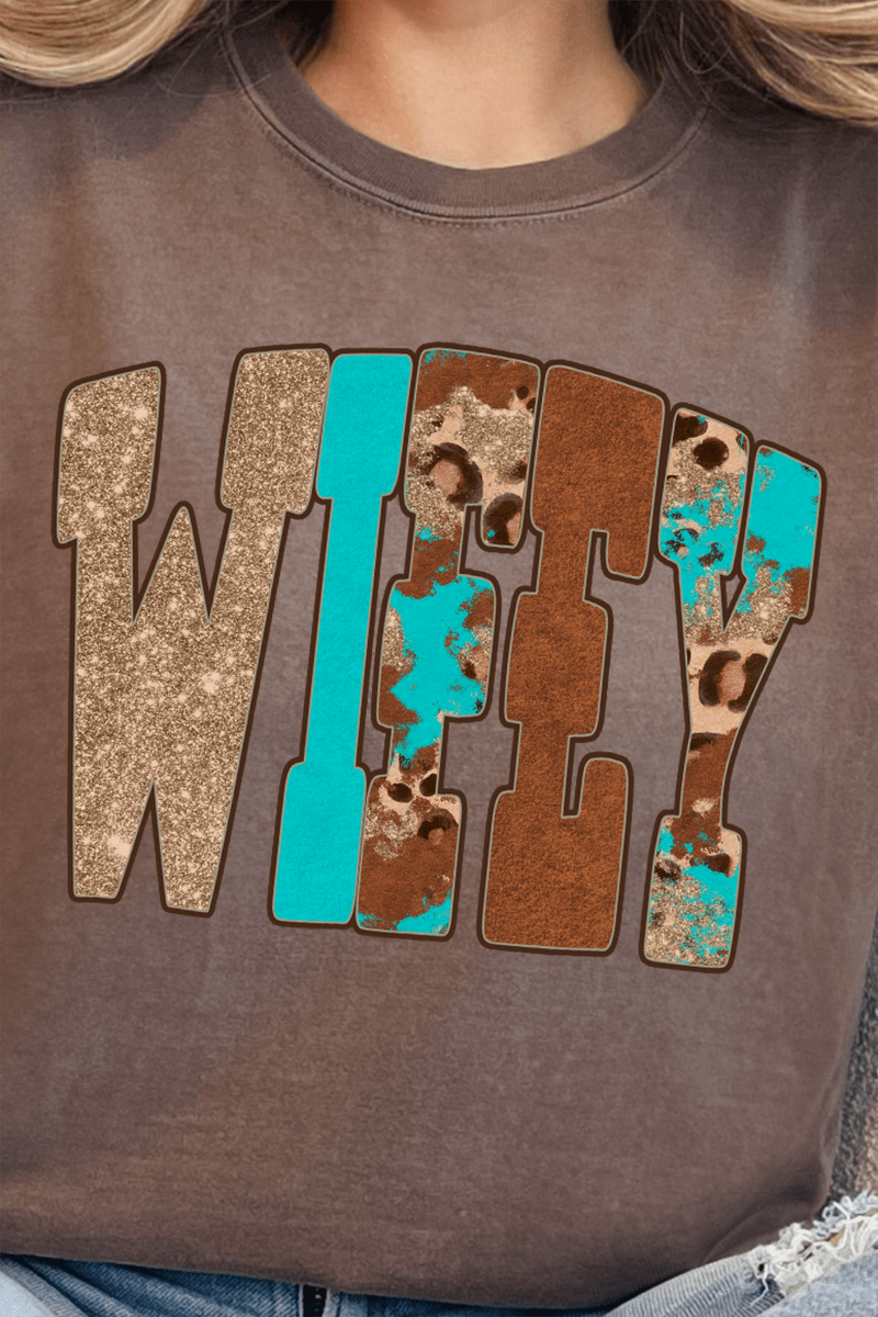 Leopard Love Wifey Comfort Colors Adult Ring - Spun Cotton Tee - Wholesale Accessory Market