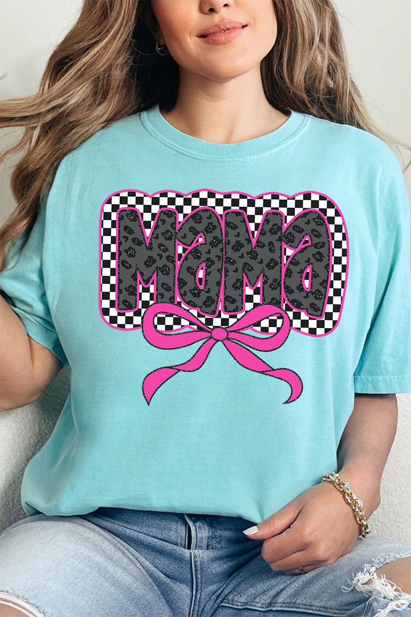 Leopard Luxe Mama Comfort Colors Adult Ring - Spun Cotton Tee - Wholesale Accessory Market