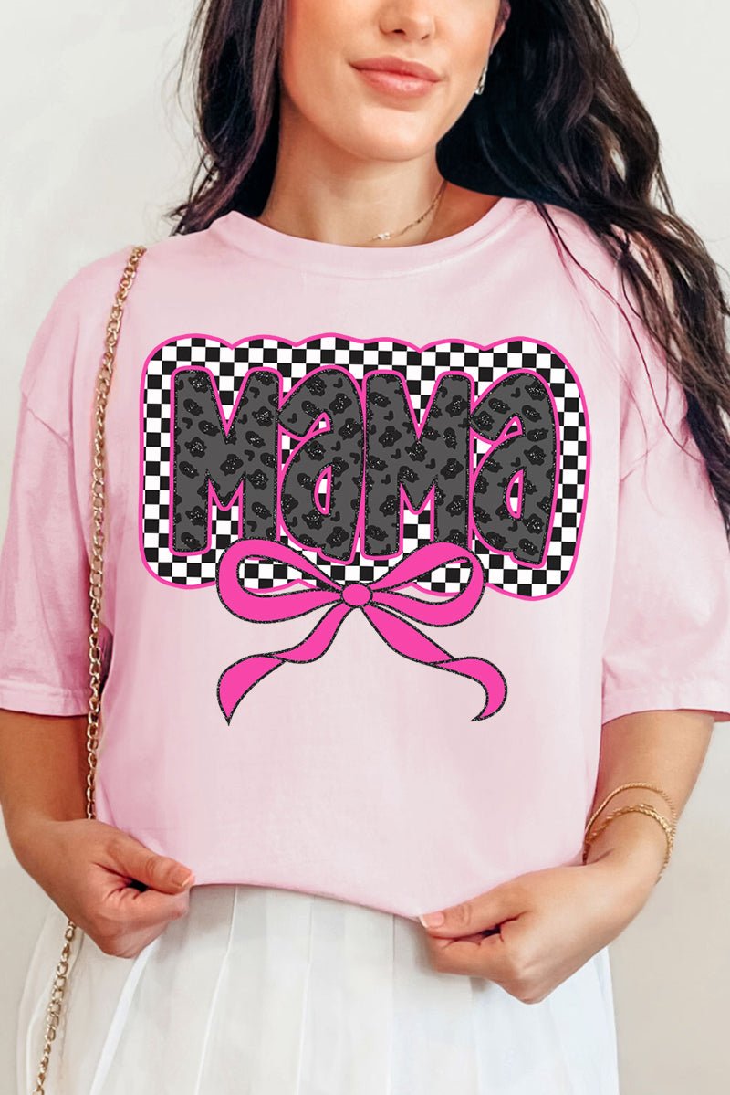 Leopard Luxe Mama Comfort Colors Adult Ring - Spun Cotton Tee - Wholesale Accessory Market
