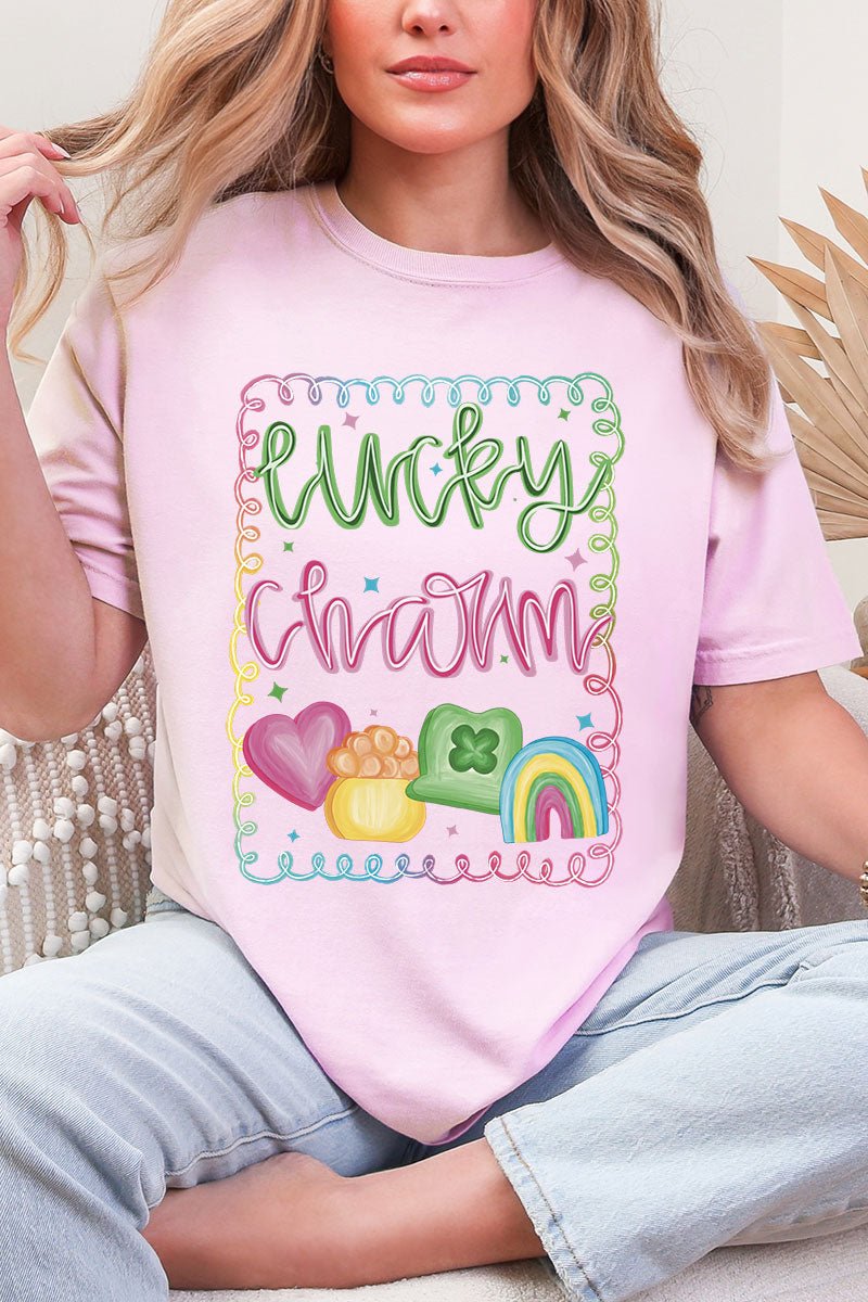 Lucky And Cute Comfort Colors Adult Ring - Spun Cotton Tee - Wholesale Accessory Market