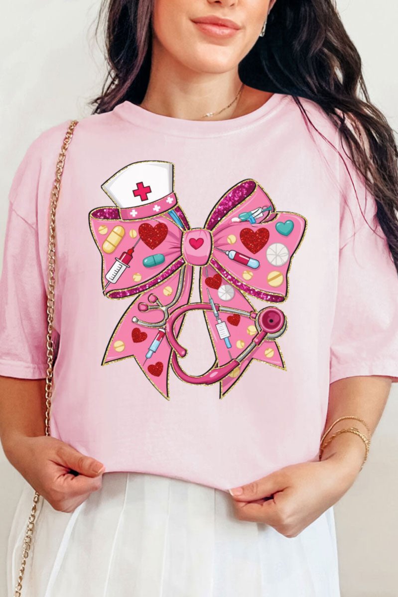 Nurse At Heart Comfort Colors Adult Ring - Spun Cotton Tee - Wholesale Accessory Market