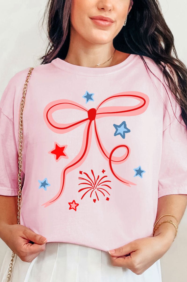 Patriotic Pop Coquette Comfort Colors Adult Ring - Spun Cotton Tee - Wholesale Accessory Market