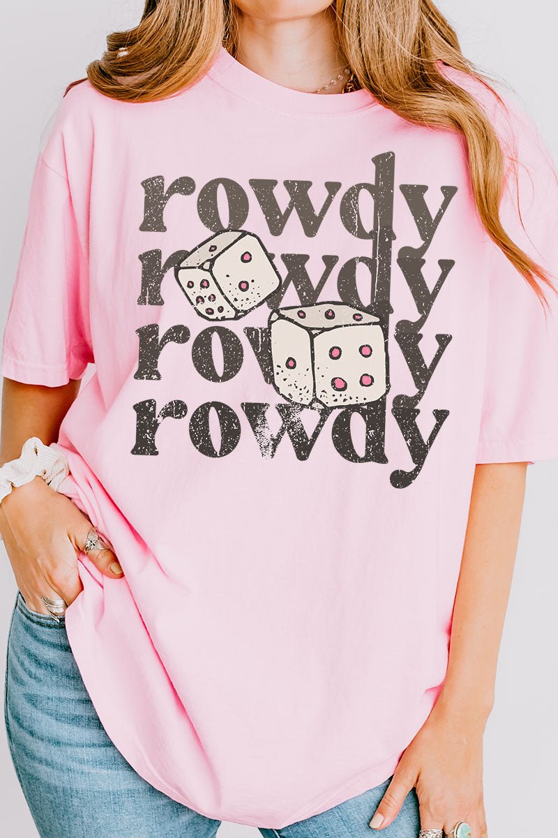 Rowdy Dice Comfort Colors Adult Ring - Spun Cotton Tee - Wholesale Accessory Market