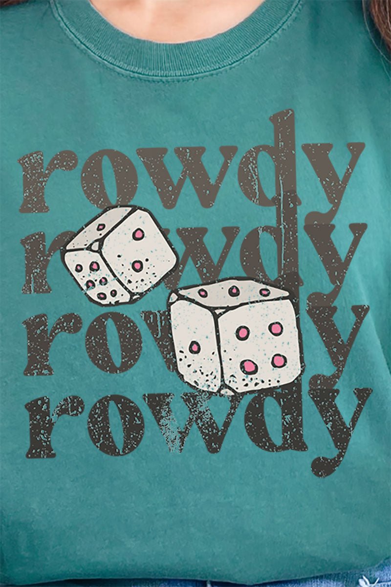 Rowdy Dice Comfort Colors Adult Ring - Spun Cotton Tee - Wholesale Accessory Market