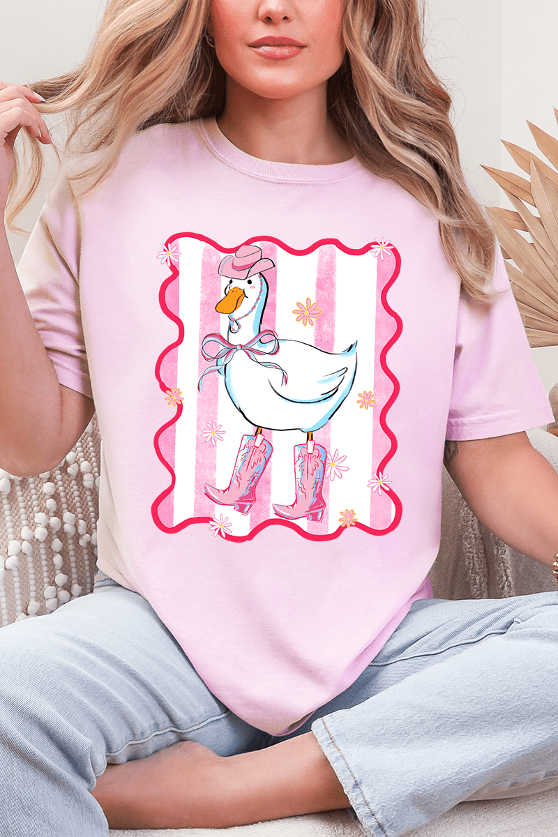 Saddle Up Silly Goose Comfort Colors Adult Ring - Spun Cotton Tee - Wholesale Accessory Market