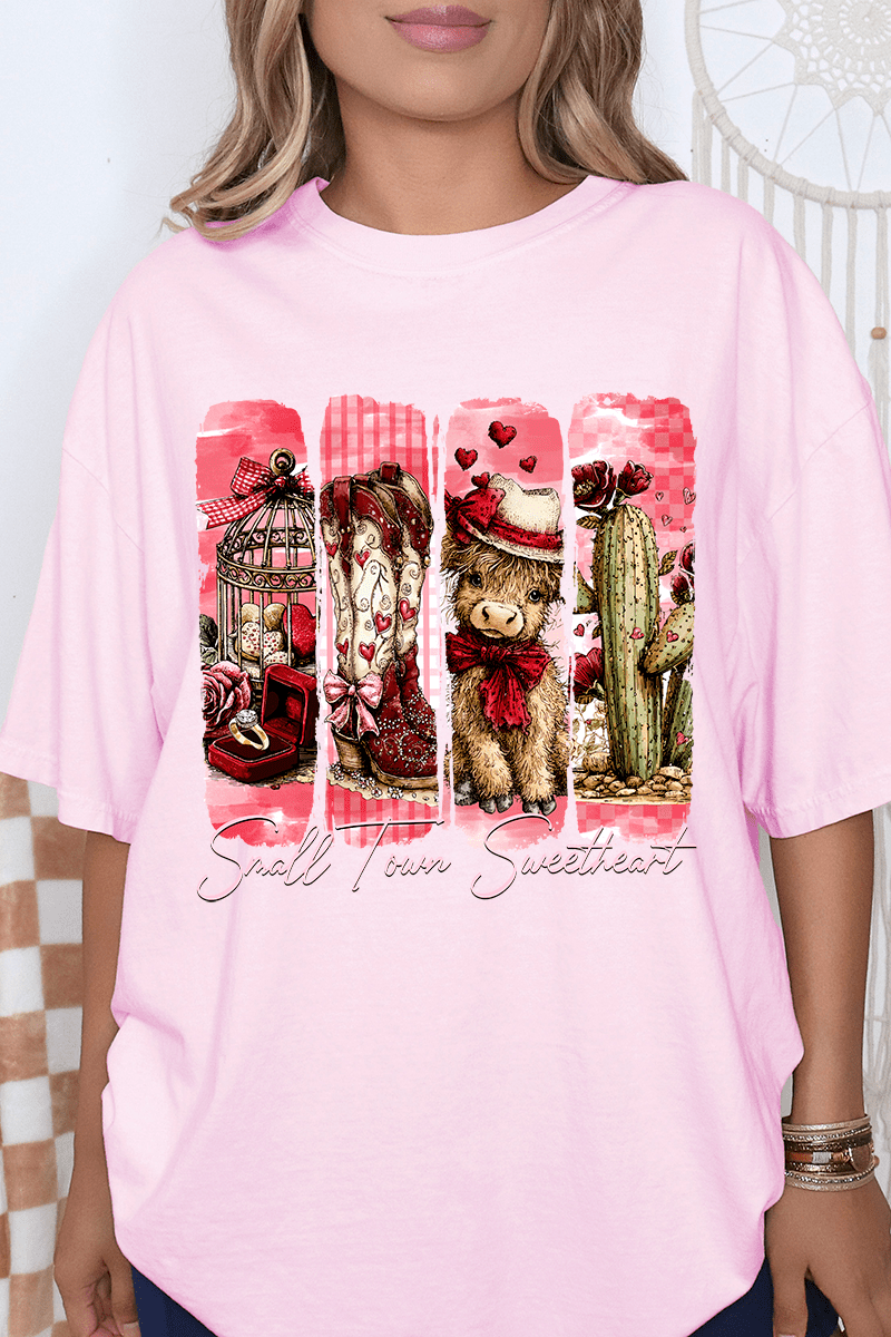 Small Town Sweetheart Comfort Colors Adult Ring - Spun Cotton Tee - Wholesale Accessory Market
