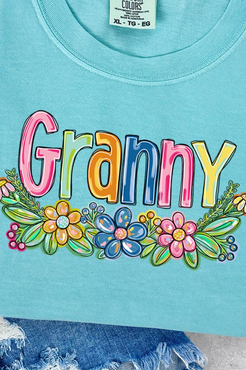 Spring Floral Granny Adult Ring-Spun Cotton Tee - Wholesale Accessory Market