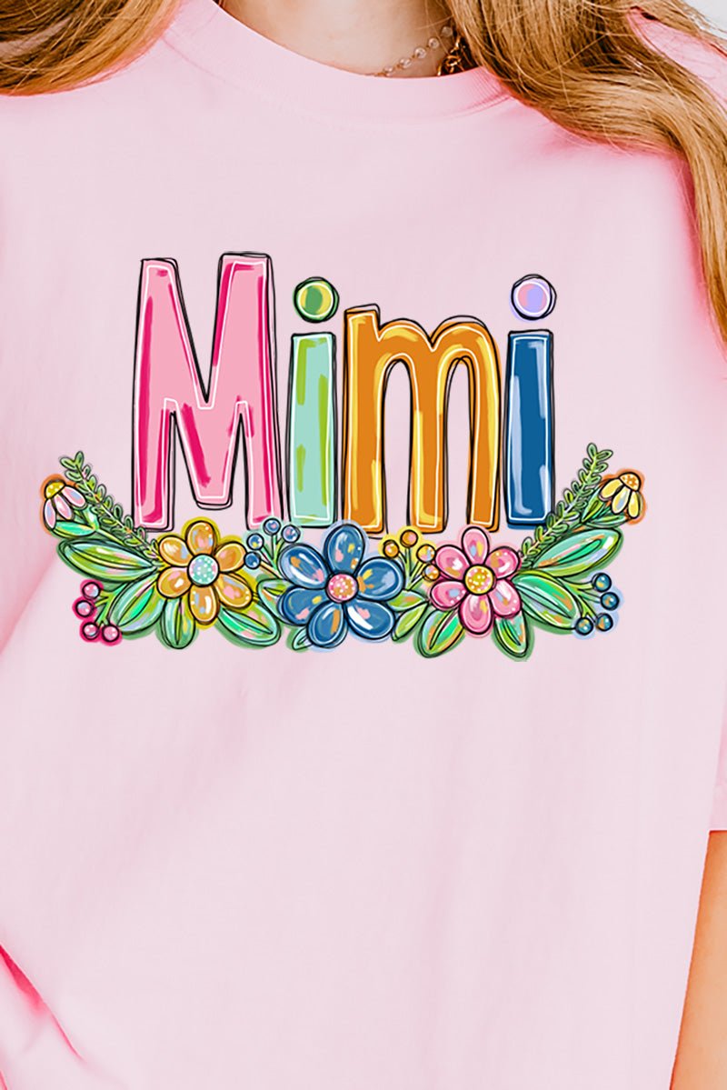 Spring Floral Mimi Adult Ring-Spun Cotton Tee - Wholesale Accessory Market