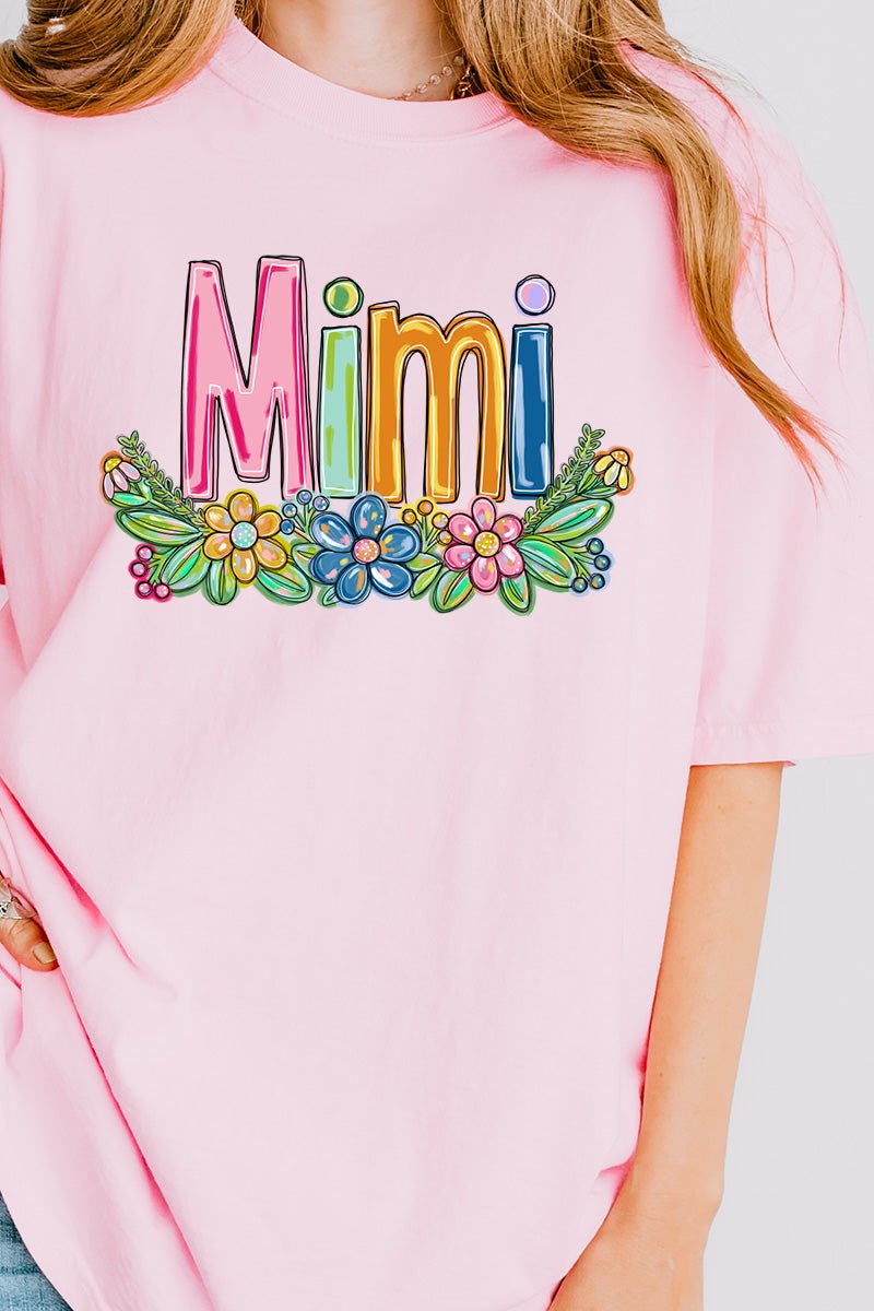Spring Floral Mimi Adult Ring-Spun Cotton Tee - Wholesale Accessory Market