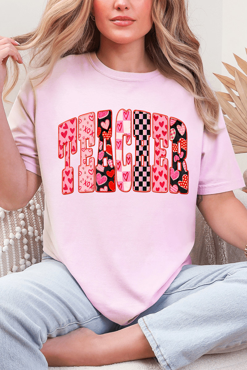 Teacher Full Of Love Comfort Colors Adult Ring - Spun Cotton Tee - Wholesale Accessory Market