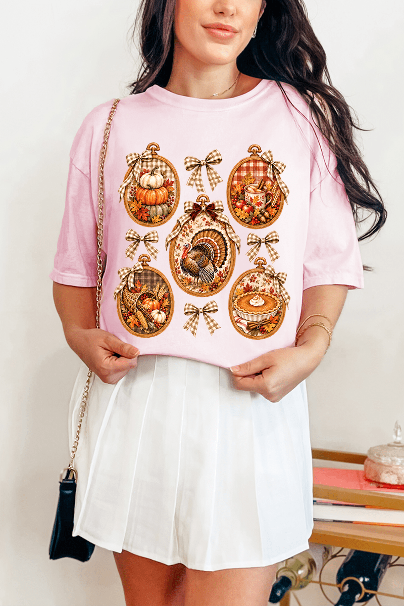 Thanksgiving Portraits Comfort Colors Adult Ring-Spun Cotton Tee - Wholesale Accessory Market