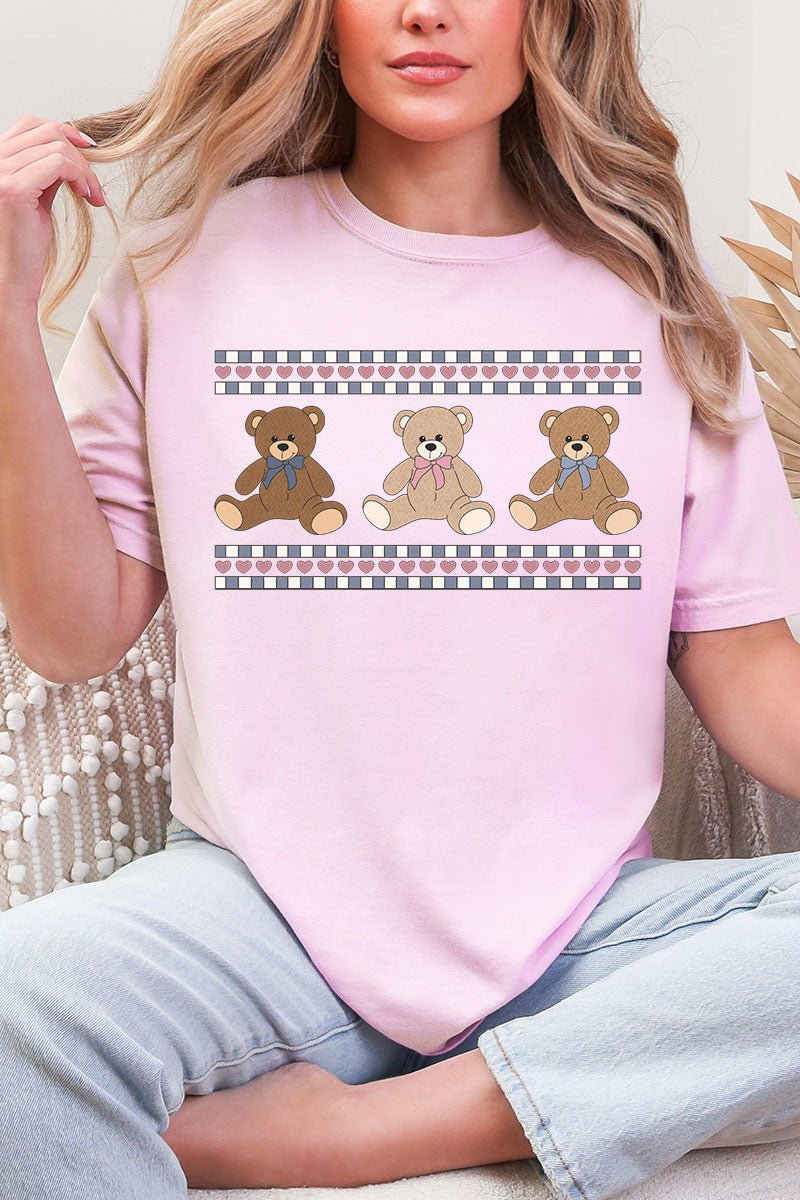 Tiny Teddy Trio Comfort Colors Adult Ring - Spun Cotton Tee - Wholesale Accessory Market