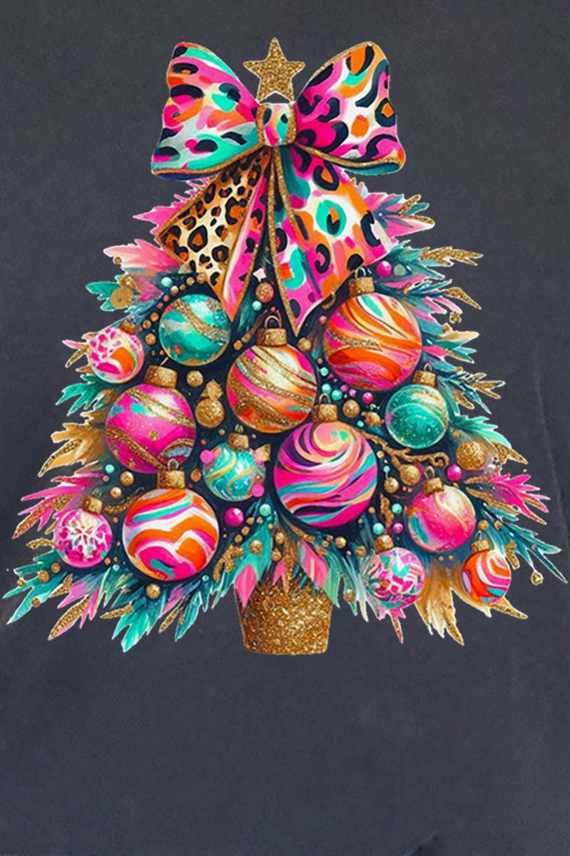 Vivid Christmas Tree Comfort Colors Adult Ring - Spun Cotton Tee - Wholesale Accessory Market