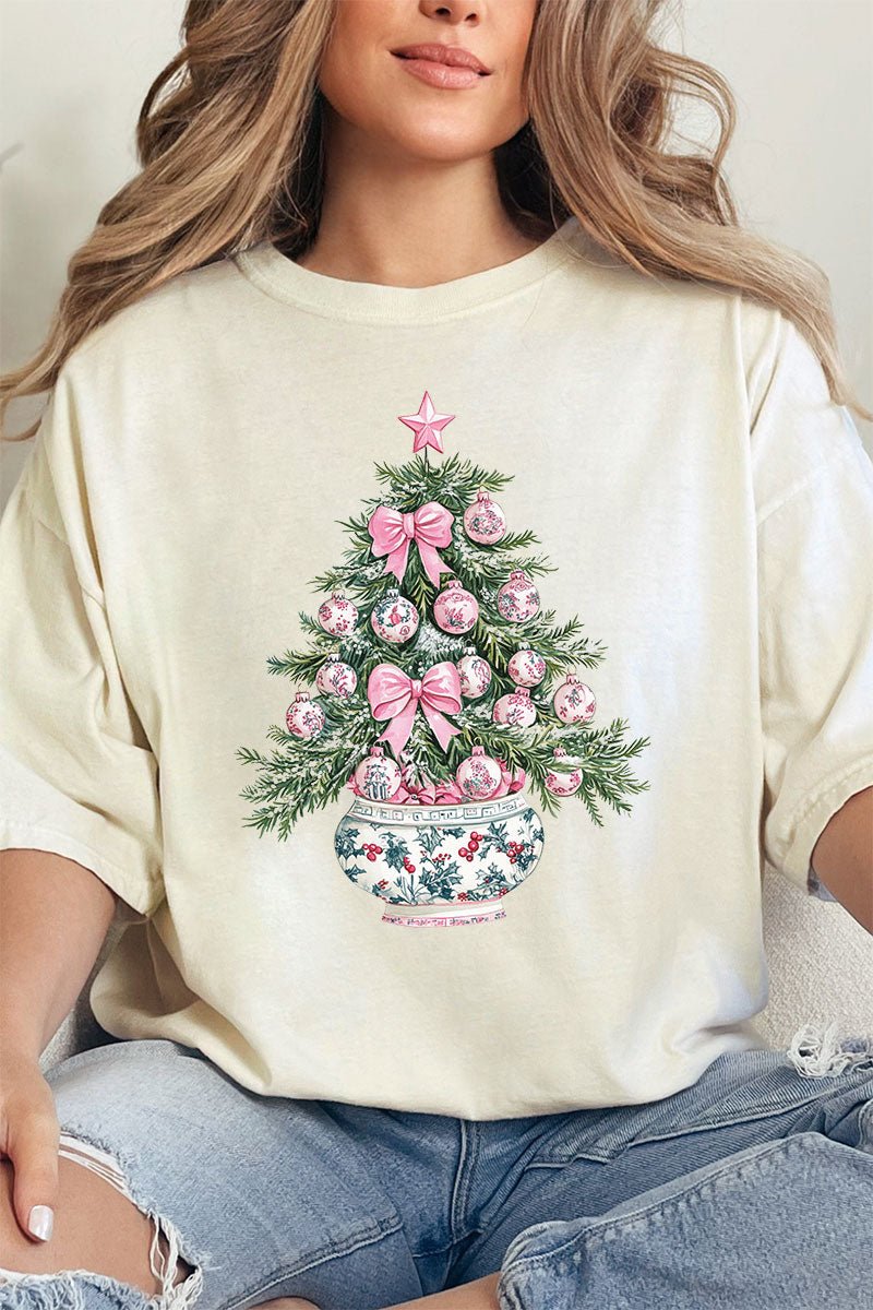 Whimsy Chinoiserie Tree Comfort Colors Adult Ring - Spun Cotton Tee - Wholesale Accessory Market