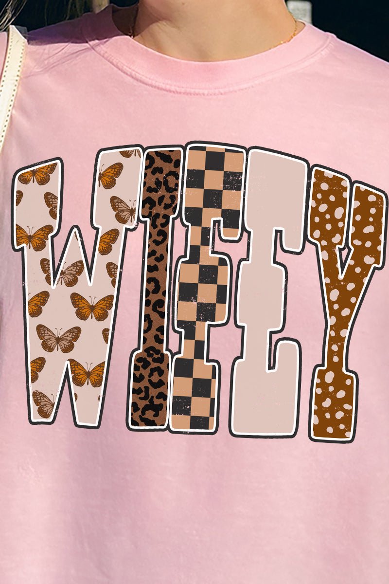 Wifey In The Wild Comfort Colors Adult Ring - Spun Cotton Tee - Wholesale Accessory Market