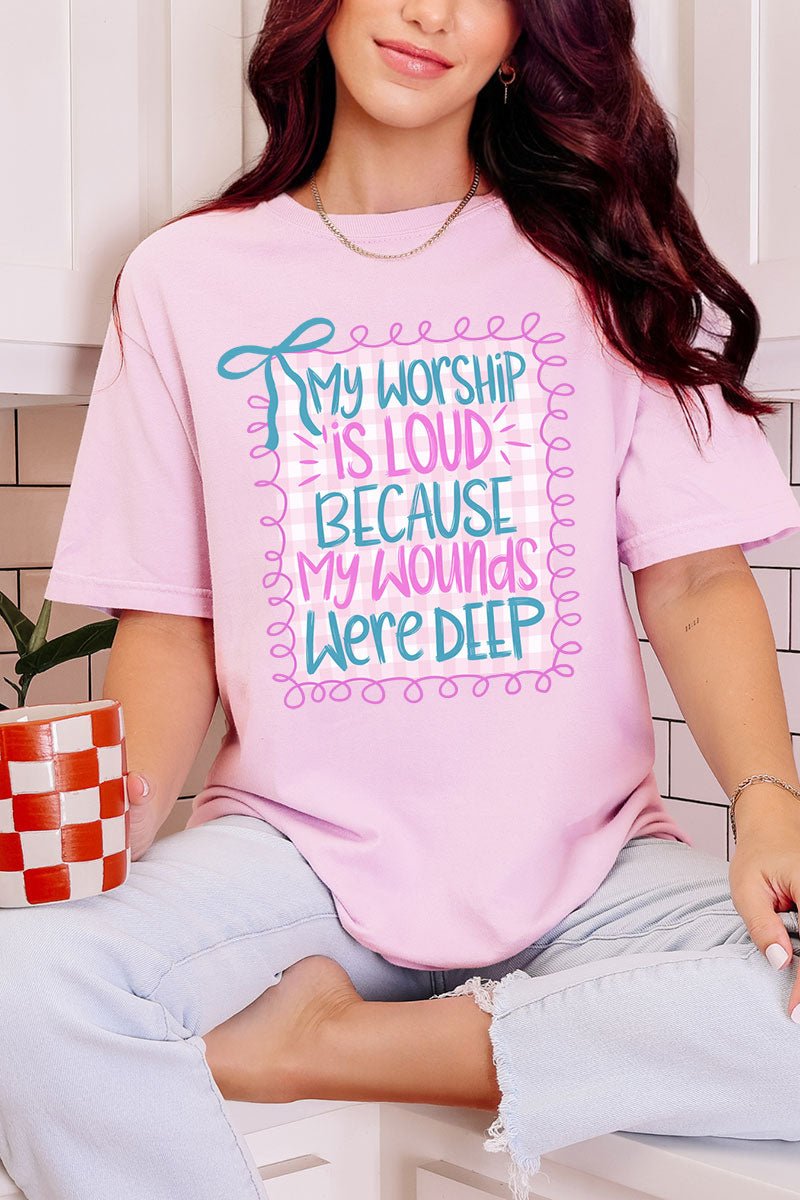 Worship Loud Comfort Colors Adult Ring - Spun Cotton Tee - Wholesale Accessory Market