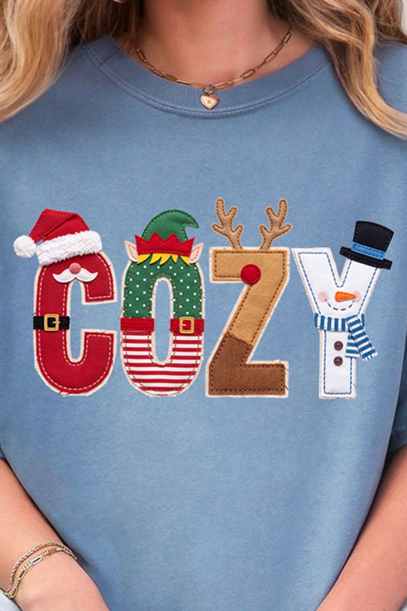 Christmas Characters Cozy Comfort Colors Adult Ring-Spun Cotton Tee - Wholesale Accessory Market
