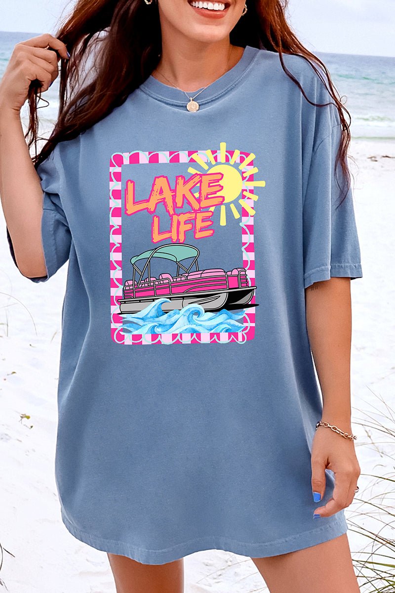 Sunny Lake Life Comfort Colors Adult Ring - Spun Cotton Tee - Wholesale Accessory Market
