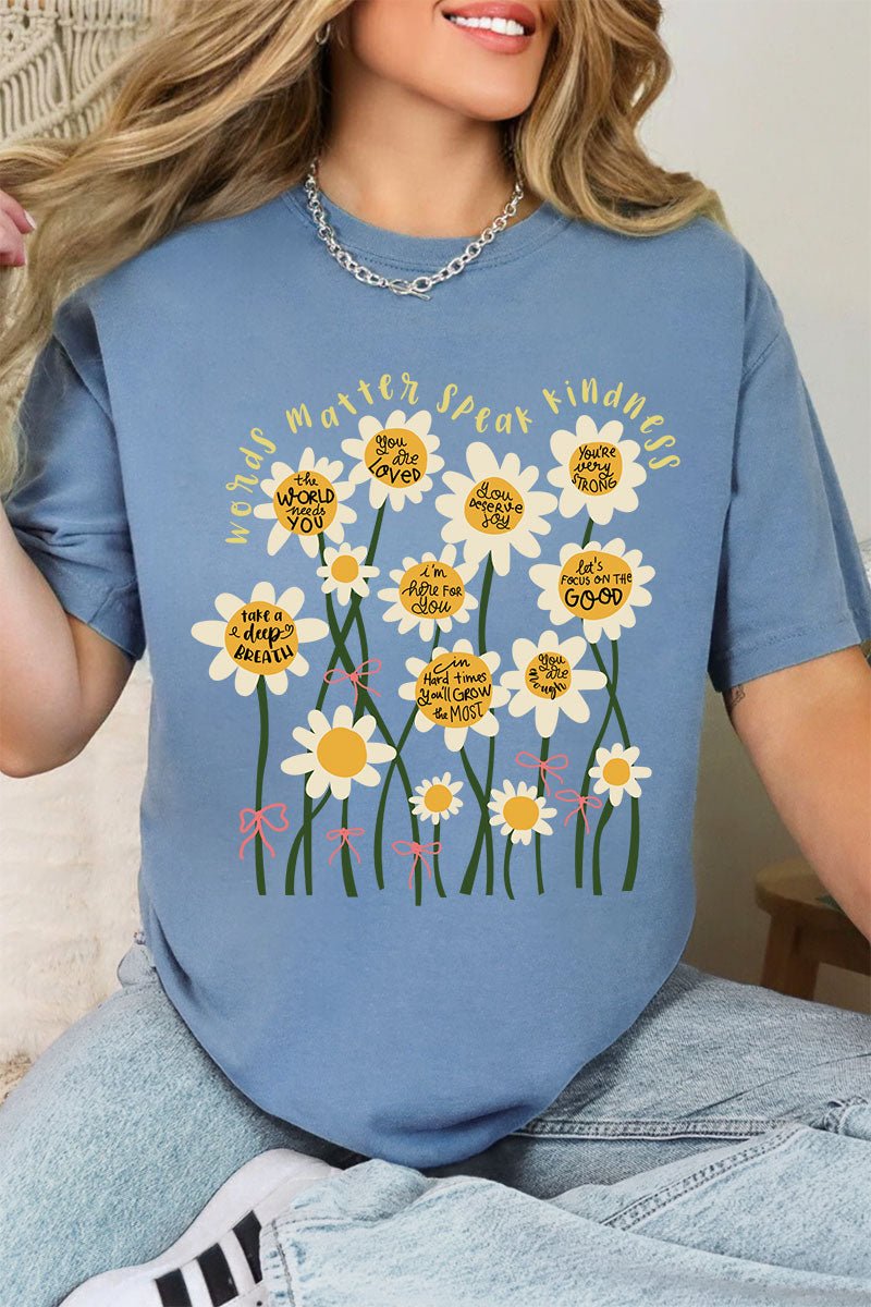 Words Matter Comfort Colors Adult Ring - Spun Cotton Tee - Wholesale Accessory Market